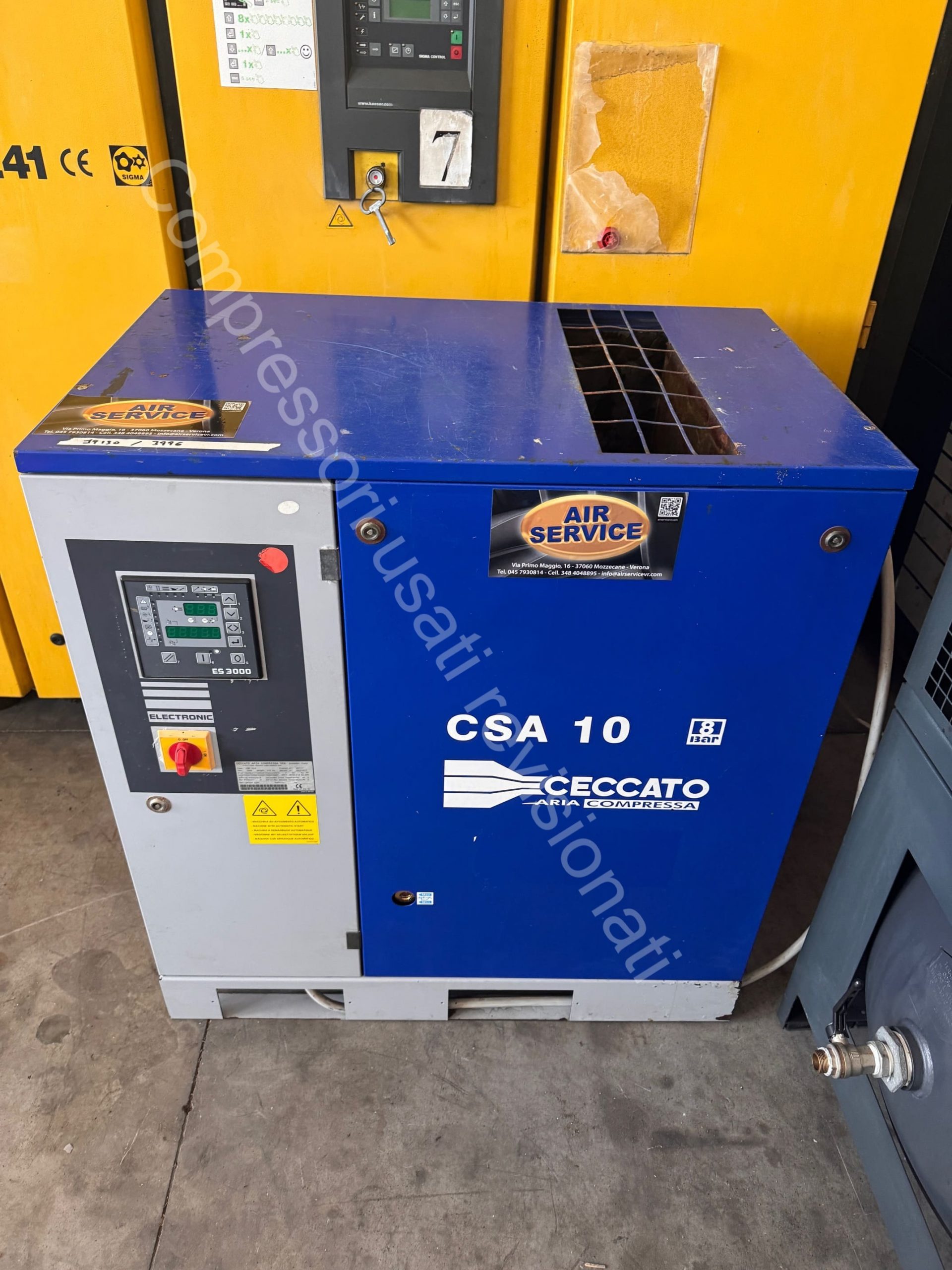 COMPRESSORE USATO CECCATO CSA 10 CU 165 Portale Compressori Usati COMPRESSORE USATO CECCATO CSA 10 CU 165 Portale Compressori Usati